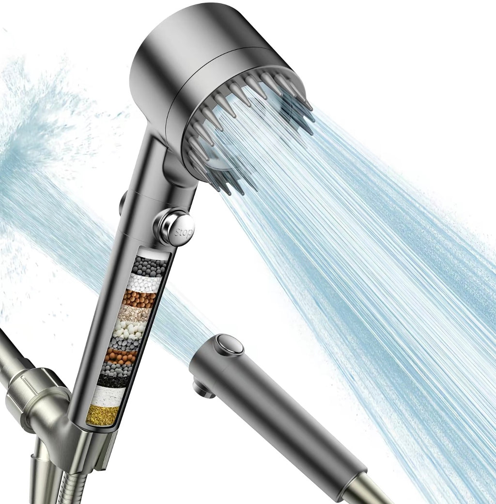 High-Pressure Handheld Three Level Adjustment Showerhead