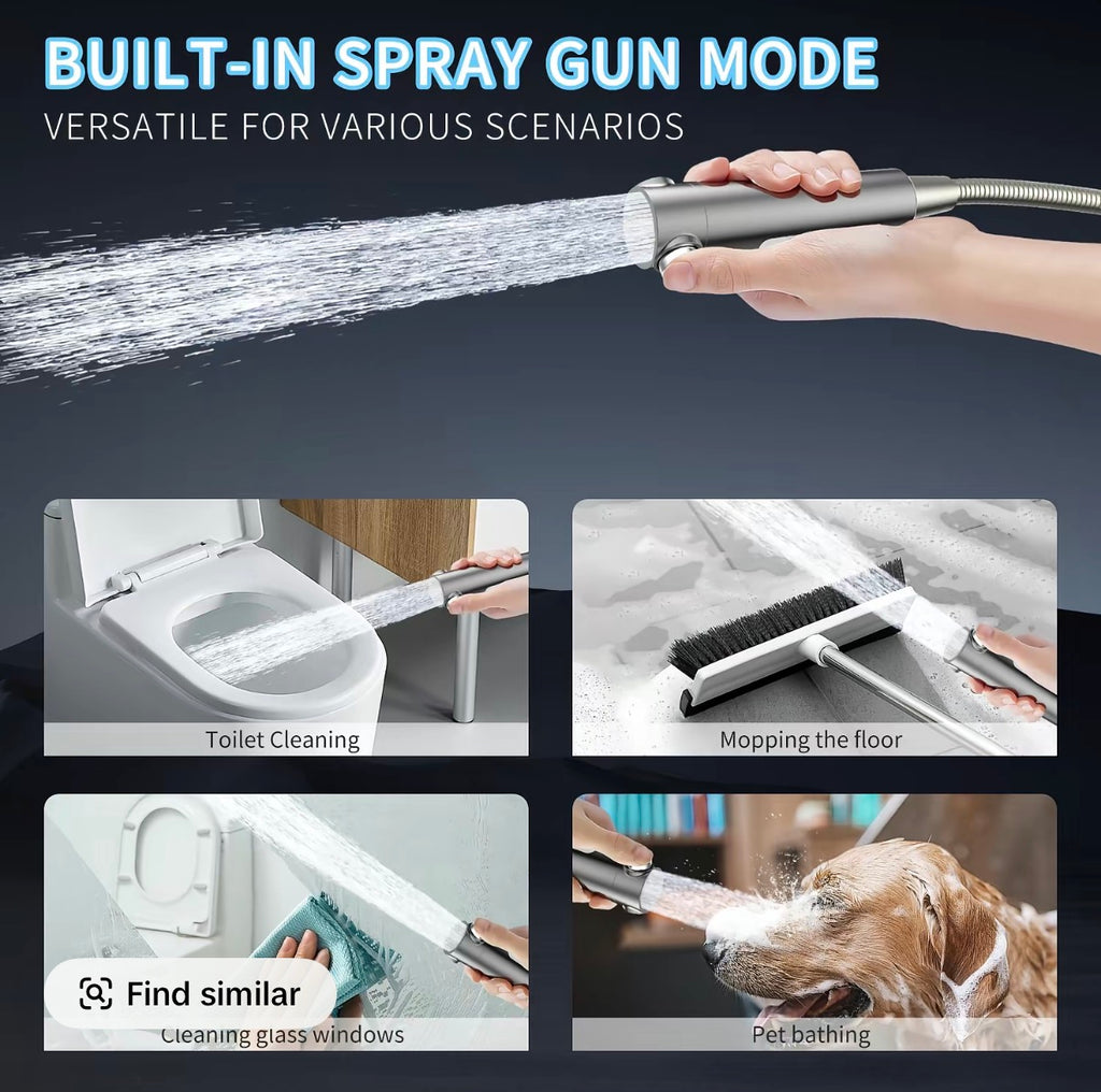 High-Pressure Handheld Three Level Adjustment Showerhead