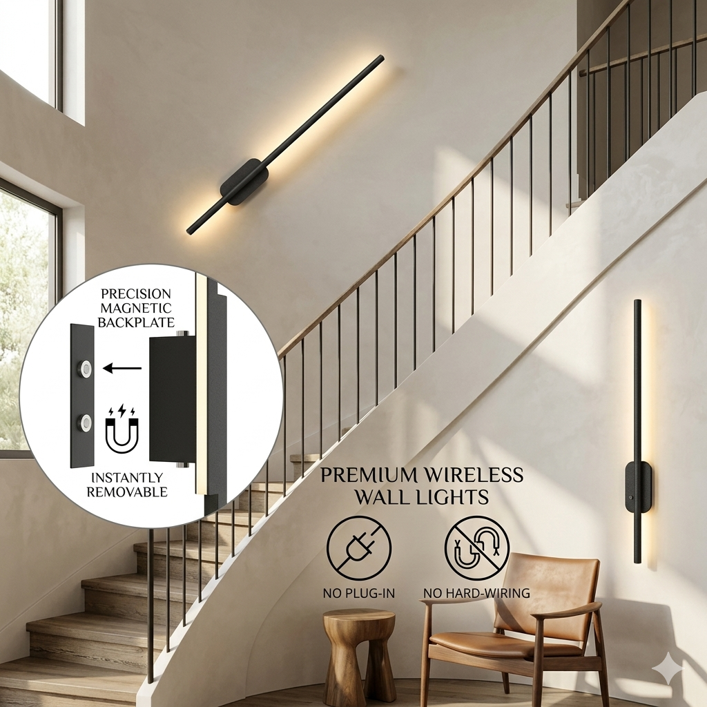 Wireless Rechargeable LED Wall Lights (2-Pack)