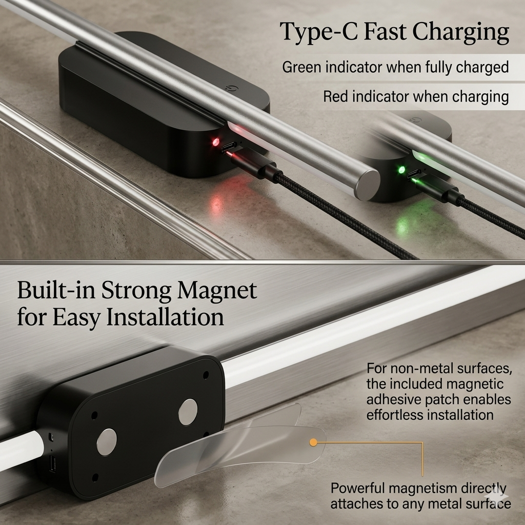 Wireless Rechargeable LED Wall Lights (2-Pack)