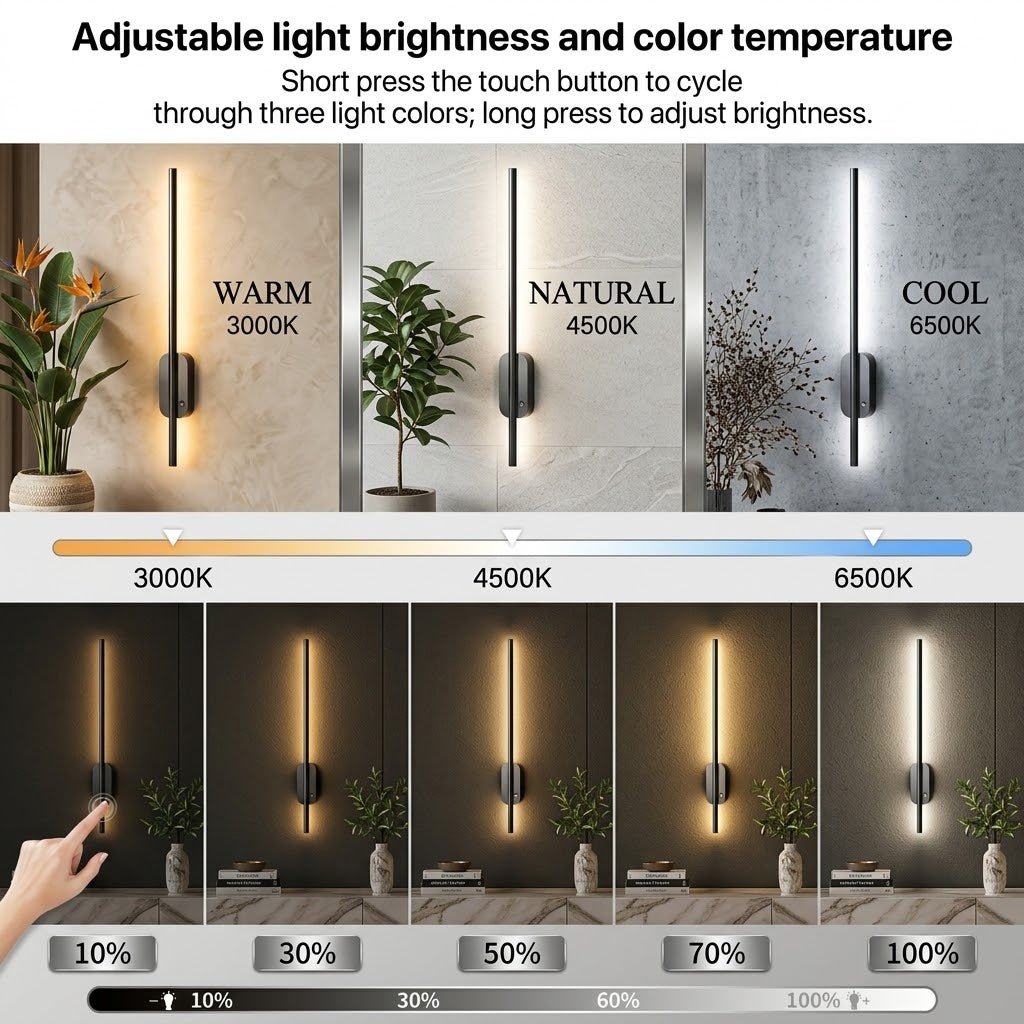 Wireless Rechargeable LED Wall Lights (2-Pack)