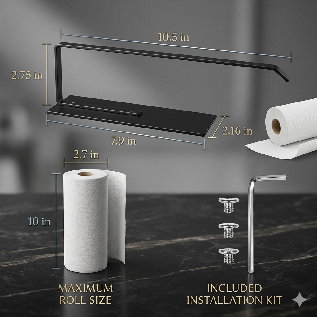 Magnetic Paper Towel Holder