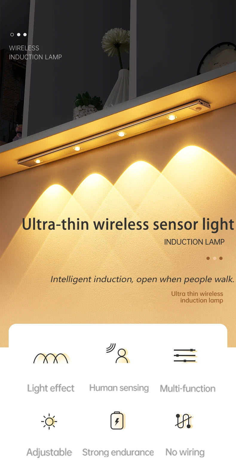 Wireless LED Motion Sensor Light