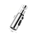 Three Modes Faucet Extender Head Silver Black