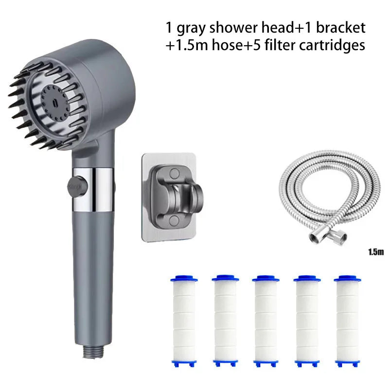 High-Pressure Handheld Three Level Adjustment Showerhead