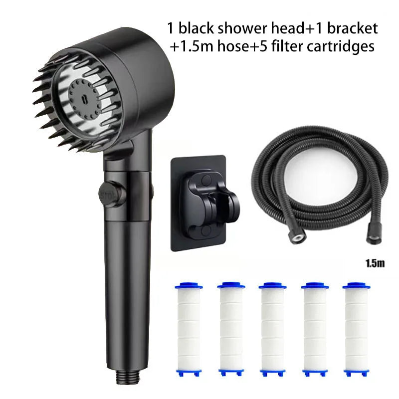 High-Pressure Handheld Three Level Adjustment Showerhead